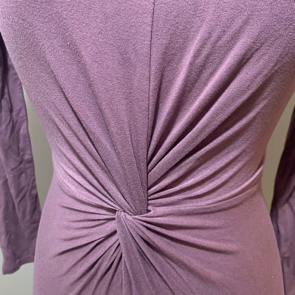 Lavender Ruched Dress - Picture 2 of 4